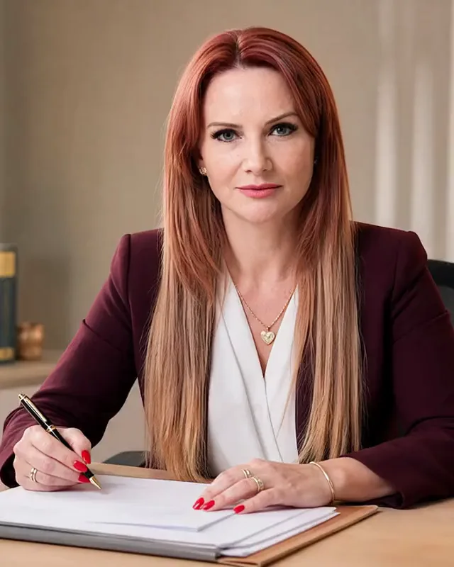 Adriane Klement, advogada responsável pela Klement Advocacia, em seu escritório